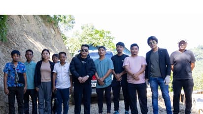 Lawngtlai DC visits waterborne disease-affected areas (Photo/ANI)