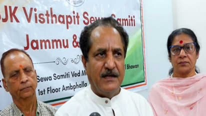 PoJK Visthapit Sewa Samiti, President, Deepak Kapoor (Photo/ANI)