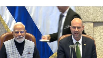 PM Modi in Knesset (Photo: YouTube@Narendra Modi)