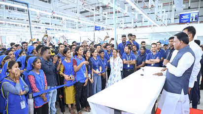 Odisha CM Mohan Charan Majhi in industrial visit (Photo/X/ @MohanMOdisha)