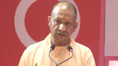 Uttar Pradesh Chief Minister Yogi Adityanath participates in International Women's Day program. (Photo/ANI)