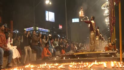 Evening prayers at Varanasi welcome Russian President Putin (Photo/ANI)