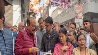 Delhi Minister Ashish Sood inaugurates drainage systems in Sitapuri (Photo/ANI)