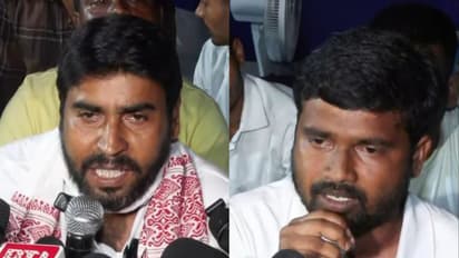 Jharkhand student leaders Piyush Kumar (L) and Ravinder Paswan (R) (Photo/ANI)