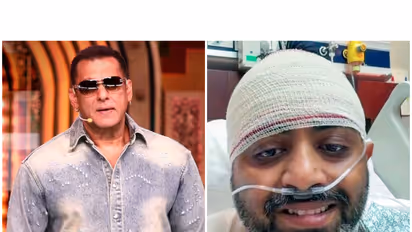 Salman Khan (L) Captain Smit Machchhar (R) (Photos/JioHotstarReality/ANI)