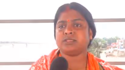 BJP candidate from Hingalganj Assembly constituency for the upcoming West Bengal assembly polls Rekha Patra (Photo/ANI)