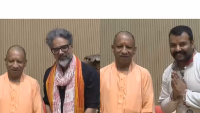 ‘Hanuman Ansh’ director Vishal Chaturvedi, actor Shobhinaw Satyaa meet UP CM Yogi Adityanath (Photo/UP CMO)