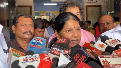 Dravida Munnetra Kazhagam MP Kanimozhi Karunanidhi (Photo/ANI)
