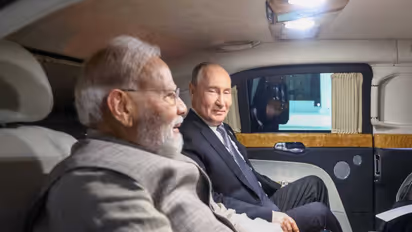 Prime Minister Narendra Modi and Russian President Vladimir Putin (Photo/ANI)