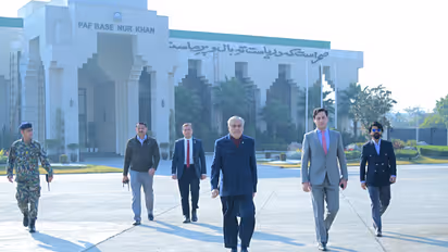 Pak FM leaves for China (Photo/@ForeignOfficePk)