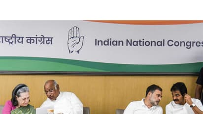 CPP Chairperson Sonia Gandhi, Congress chief Mallikarjun Kharge, LoP in Lok Sabha Rahul Gandhi and Gen Secy (O) KC Venugopal (File Photo/ANI)