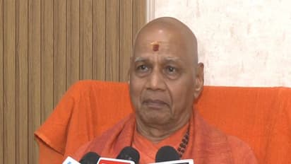 Swami Govind Dev Giri Ji Maharaj, Treasurer of the Shri Ram Janmabhoomi Teerth Kshetra Trust (Photo/ANI)