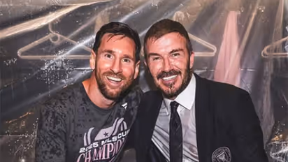 David Beckham with Lionel Messi (Photo/ Instagram@davidbeckham)