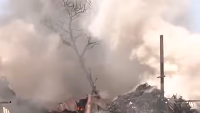 Fire broke out in scrap godown in Indore (Photo/ANI)