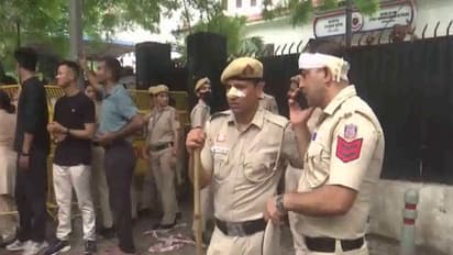 Delhi Police personnels (Photo/ANI)