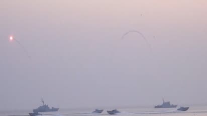 Navy Day celebrations at Porbandar (Photo/ANI)