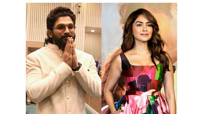 Allu Arjun, Mrunal Thakur (File photo/ANI)