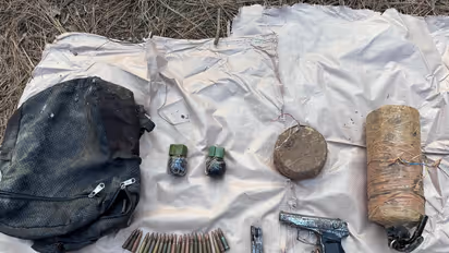 Arms cache recovered in poonch (photo/ANI)