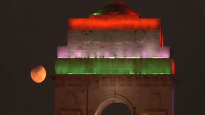 Lunar Eclipse in New Delhi (Photo/ANI)