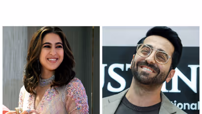 Sara Ali Khan and Ayushmann Khurrana (Image source: ANI)