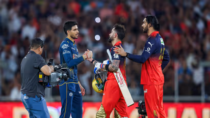 RCB's Virat Kohli and GT skipper Shubman Gill. (Photo/ANI)