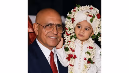 Late actor Amrish Puri with his grandson Vardhan (Image source: Vardhan's Instagram)