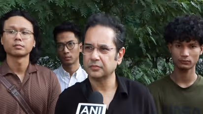 TMP chief Pradyot Bikram Manikya Deb Barma meets Tripura Student Forum delegation (Photo: ANI)