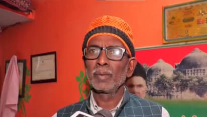 Iqbal Ansari, former litigant in Ram Janmabhoomi-Babri Masjid disputed structure case. (Photo/ANI)