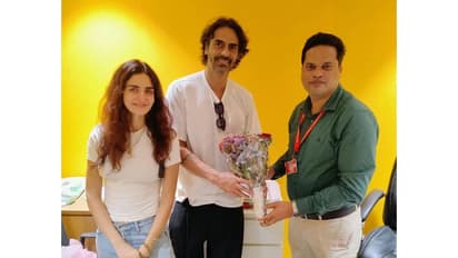 Arjun Rampal and Gabriella Demetriades (Image source: Sub-Registrar)