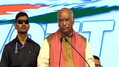 Congress president Mallikarjun Kharge attended a Congress event in Goa (Photo:ANI)