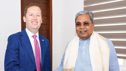 S Ambassador to India Sergio Gor paid a courtesy call on Karnataka Chief Minister Siddaramaiah (Photo/Karnataka CMO)