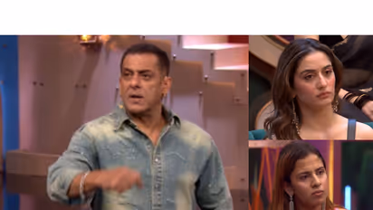 Salman Khan, Uditi Singh and Rhiti Tiwari (Photos/X/@HotstarReality)