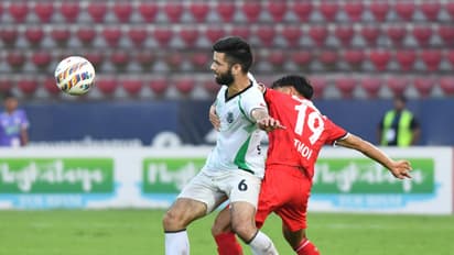 NorthEast United and Mohammedan Sporting Club players in action (Photo: AIFF Media)