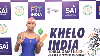 Odisha’s Anjali Munda won gold medal in women’s 200m Freestyle. (Photo/KITG 2026)