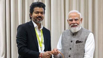 Prime Minister Narendra Modi and Tamil Nadu Chief Minister Vijay (File Photo/x/@PMOIndia)