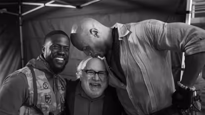 Kevin Hart, Danny DeVito, Dwayne Johnson (Photo/Instagram/@therock)