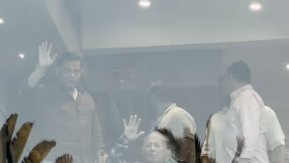 Salman Khan with his dad Salim Khan (Image source: ANI)