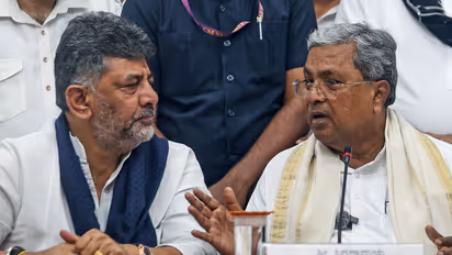 Karnataka Outgoing CM Siddaramaiah, Dy CM DK Shivakumar (File Photo/ANI)