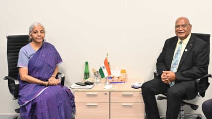 Finance Minister Nirmala Sitharaman met Curaçao Finance Minister Charles Cooper (Photo:@FinMinIndia/X)
