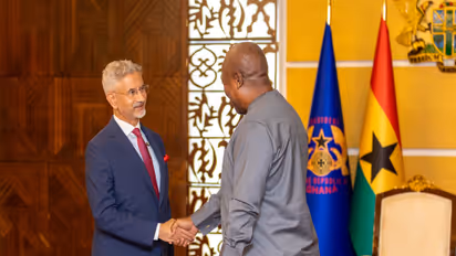 EAM Jaishankar meets Ghana President John Dramani (Photo/X@DrSJaishankar)