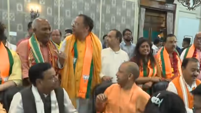 BJP candidates file nominations in the presence of the Chief Minister (Photo/ANI)