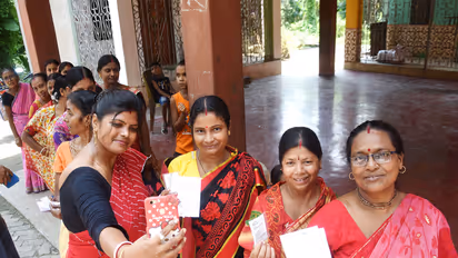 Visual of a polling booth in West Bengal (File Photo/ANI)