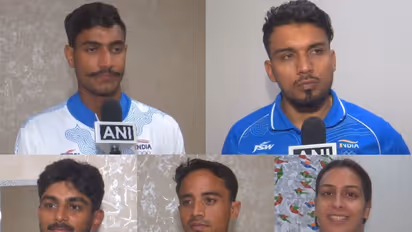 Sawan Barwal, Jay Meena, Arjun Deshwal, Devank Dalal and Pincky Balhara. (Photo/ANI)