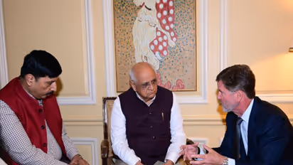 Gujarat Chief Minister Bhupendra Patel with Walmart Executive Vice President Dan Bryant (Photo/CM Bhupendra Patel)