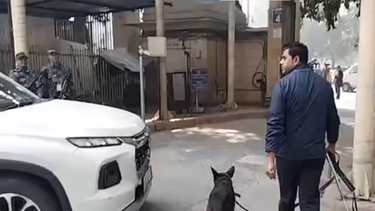 Bomb disposal squad, dog squad team at Patiala House Court (Photo/ANI)