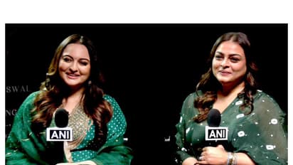 Actors Sonakshi Sinha and Shilpa Shirodkar (Image source: ANI)