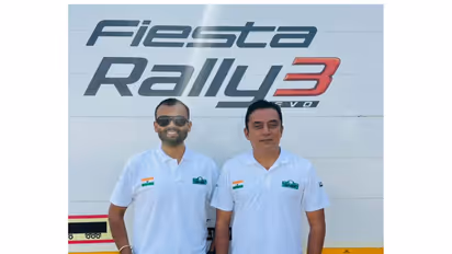Naveen Puligilla and Musa Sherif (Photo: WRC Saudi Rally)