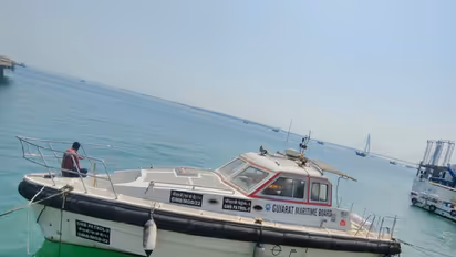 Visuals of Boat ambulance (Photo/Gujarat CMO)
