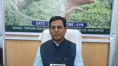 Tripura Tea Development Corporation Ltd (TTDCL) Chairman Samir Ranjan Ghosh (Photo/ANI)