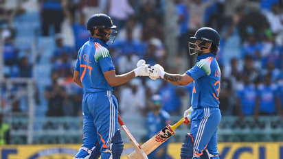 India's Ishan Kishan (right) and Shubman Gill (left) (Photo: ANI)